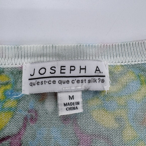 Joseph A Cardigan Sweater M Multicolor Boho Psychedelic Kaleidoscopic Festival - Picture 5 of 8